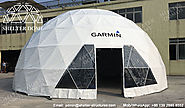 Half Clear Geodesic Dome Marquees 20m for Business Promotions