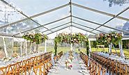 Clear Top Wedding Marquee With High Peak For Sale In Ohio