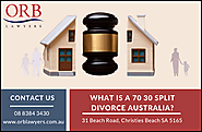 What is a 70 30 split divorce Australia?