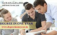 Degree in One Year | Distance MBA, B.A B.com BBA BCA BSC IT 2018 – degreeinoneyear