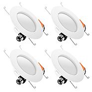 Hyperikon 6 Inch LED Downlight (5 Inch Compatible), Dimmable, 14W (75W Replacement), Retrofit LED Recessed Lighting F...