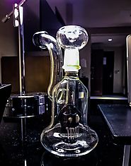 Website at https://www.delusion420.com/blank-2/heady-black-skull-high-quality-glass-bubbler