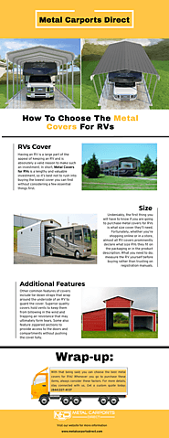 Metal Carports Direct — How To Choose The Metal Covers For RVs