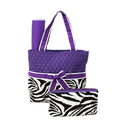 Zebra Diaper Bag Purple