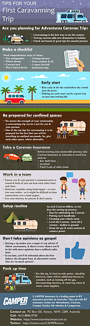 Tips For Your First Adventurous Caravanning Trip | CAMPER Insurance