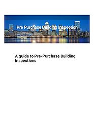 A guide to pre purchase building inspections