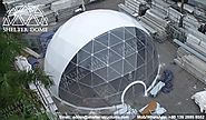 Half Clear Steel Frame Dome - Corporate Event Dome - Shelter Dome