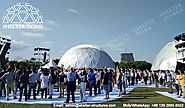 20m Large Geodesic Structure with PVC Roof Cover for Brand Promotion