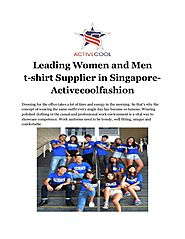 Leading women and men t shirt supplier in singapore- activecoolfashion