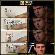 Reaction of a poker player!