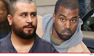 George Zimmerman -- I Wanna Fight Kanye West ... For Beating Up 'Defenseless People'