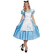 Alice In Wonderland Women's Adult Classic Blue Dress Costume (M)