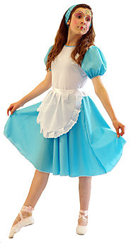 Details about  ALICE IN WONDERLAND Budget Alice Fancy Dress Costume ALL AGES