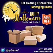 Get 20% Discount On Packaging Boxes | RegaloPrint