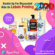Buckle Up For Discounted Ride Of 25% on Labels Printing- RegaloPrint