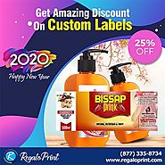 Get Amazing 25% Discount on Custom Labels - RegaloPrint
