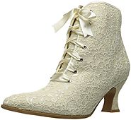Ellie Shoes Women's 253-Elizabeth Ankle Bootie, White