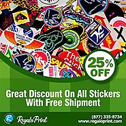 25% Discount On All Stickers With Free Shipment from RegaloPrint