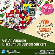 Get An Amazing 20% Discount On Custom Stickers | RegaloPrint