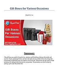 Gift Boxes for Various Occasions - RegaloPrint