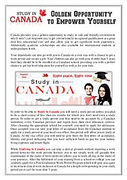 Apply for Study in Canada and get free counselling