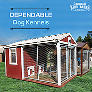 Let your dog be the master of his domain with a Dog Kennel from Georgia Yard Barns!