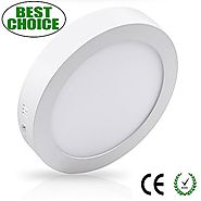 W-LITE 11.81 Inch 24W LED Panel Wall Ceiling Down Lights, Panel Lamp Mount Surface, Round, 5000K/Daylight White, AC 8...