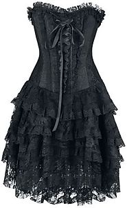 Rose Lee | Gothicana by EMP Medium-length dress | EMP