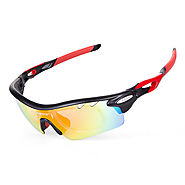 INBIKE Sports Sunglasses with 5 Interchangeable Lenses - Longshell
