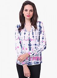 Shop for Multicoloured Colored Printed Blouse - Shopclusive.co