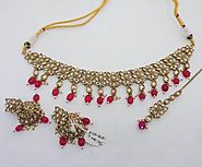 Indian wedding style necklace set