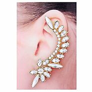 Gold & Clear Vintage Style Ear Cuff