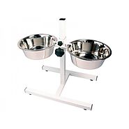 Adjustable Double Diner Raised Dog Feeder | Canine Concepts