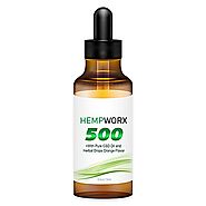 500 Pure CBD Oil And Herbal Drops Natural Flavour