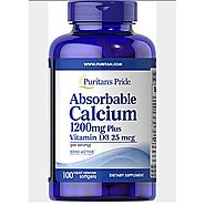 Absorbable Calcium 1200mg With Vitamin D3 25mcg - 100 Softgels