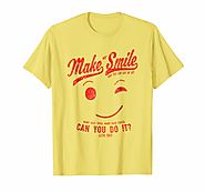 Make Me Smile Standard Lemon T-Shirt for Men (red print)
