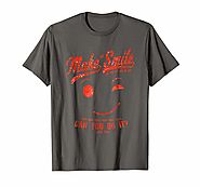 Make Me Smile Standard Asphalt T-Shirt for Men (red print)