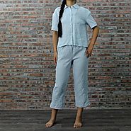 Megan Vintage Style Pyjamas Set - linenshed – Linenshed