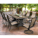 Panorama 9 Pc. Patio Dining Set- Agio-Outdoor Living-Patio Furniture-Dining Sets