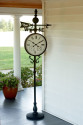 Weather Vane Clock with Temperature & Humidity Gauges- Garden Oasis-Outdoor Living-Weather Instruments-Thermometers