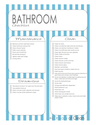 Bathroom Cleaning Checklist (free printable)