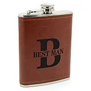 Premium Best Man 8oz Hip Flask - James Butler