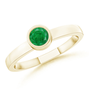 Round Emerald Ring | Angara.com