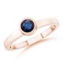 Round Blue Sapphire Ring | Angara.com