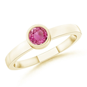 Round Pink Sapphire Ring | Angara.com