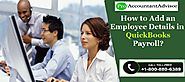 How to Add an Employee Details in QuickBooks Payroll?