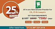 Flat 25% Discount On CA, CS & LAWYER Website with Complete Website Package