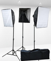 Fancierstudio 3000 Watt Digital Video Continuous Softbox Lighting Kit 9026S3 Fancierstudio