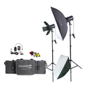 SP160 Photography Studio Kit Complete With Photo Strobes - Stands & More!