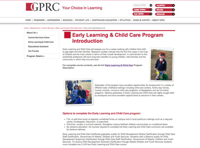 Early Childhood Education ECE Training in Alberta A Listly List
